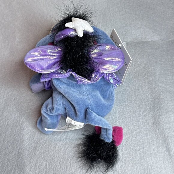 Eeyore Sugar Plum Fairy The Disney Store Bean Bag 7" Plush Stuffed Toy Wings - Picture 4 of 6